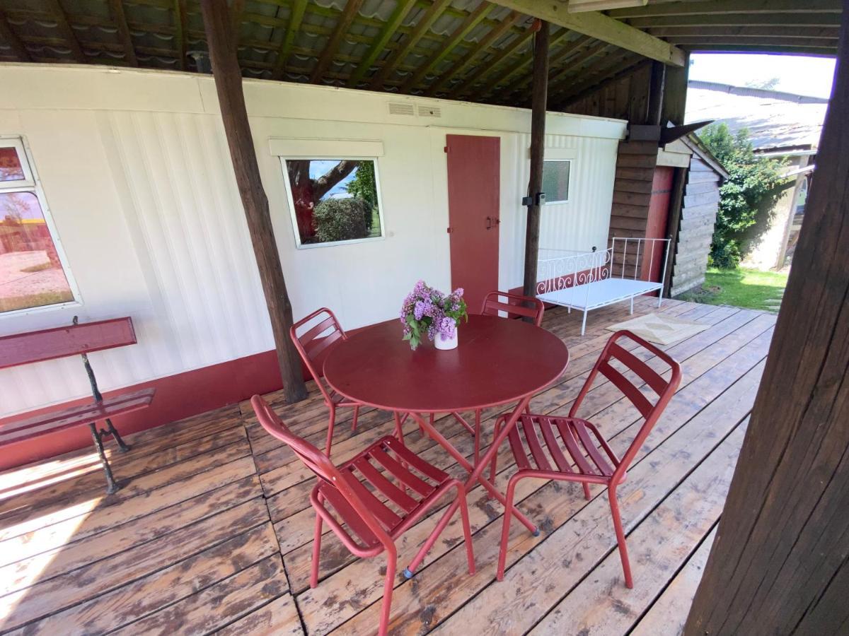 Mobilhome Sous Chalet En Bois A La Ferme Josnes Ngoại thất bức ảnh